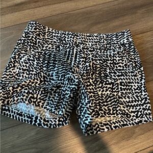 Banana Republic High Waist Black and White Shorts